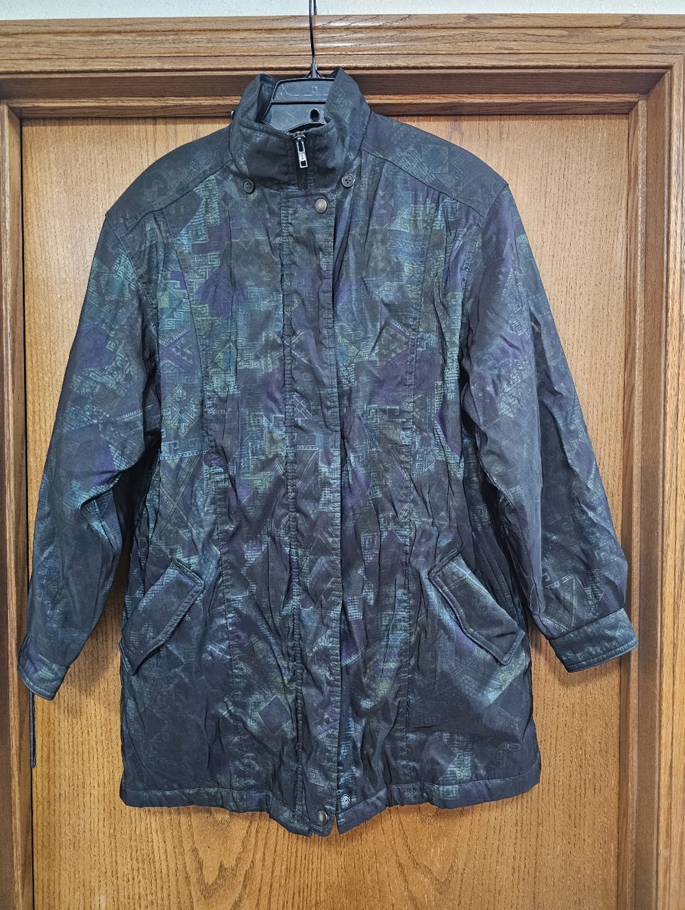 Vintage Forcaster of Boston Coat Size Small with Geometric Pattern